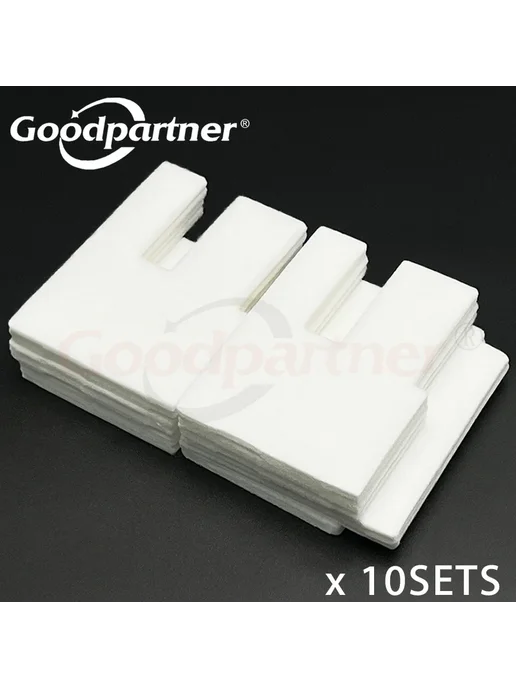 Goodpartner Комплект из 10 поглотителей чернил для принтеров, черный