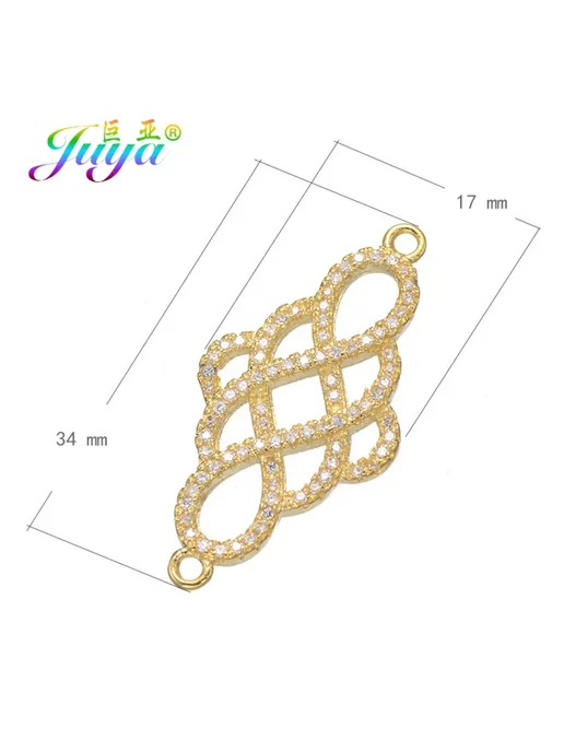 Juya фурнитура для украшений, 34x17 мм, Gold, золотой