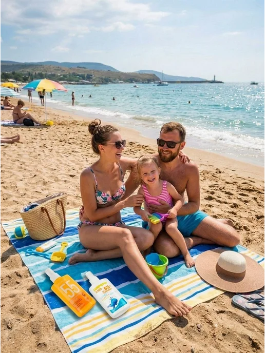 KRASSA Молочко от солнца детское Limpopo Kids SPF60+ водостойкое, вариант, фото 3