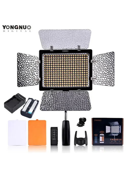 YongNuo YN300 III Kit 20, видеосвет с софтбоксом, 4800 мАч, фото 2