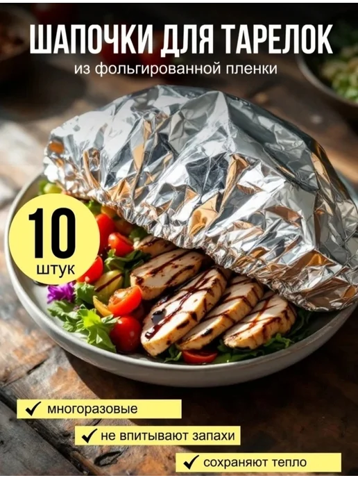 Фольгированные пакеты на резинке, вариант
