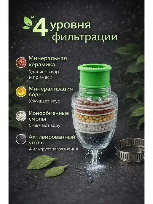 2АНАЛИМ Фильтр-насадка на кран для очистки воды, вариант, фото 5
