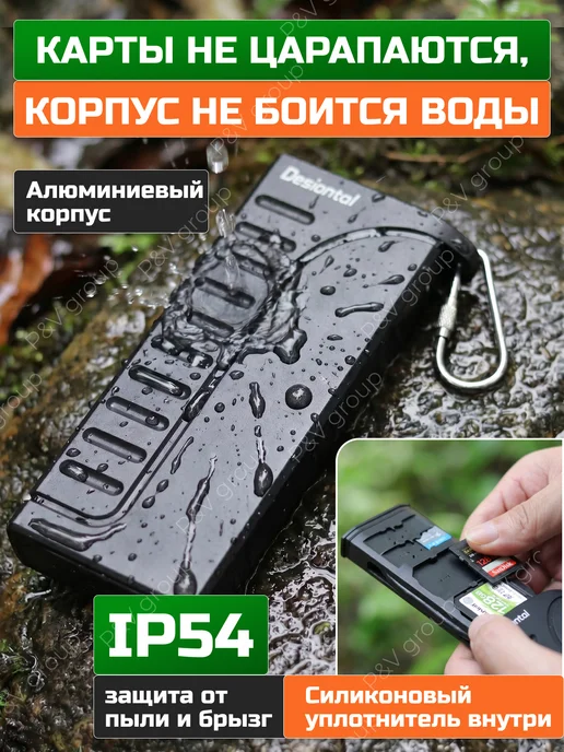 m.A.r.T Картридер USB Type-C с кейсом для SD и microSD карт памяти, вариант, фото 4