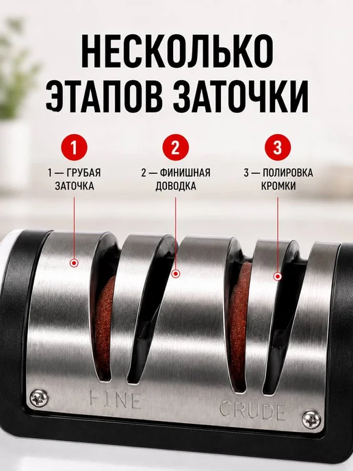Электрическая точилка для ножей, вариант, фото 4