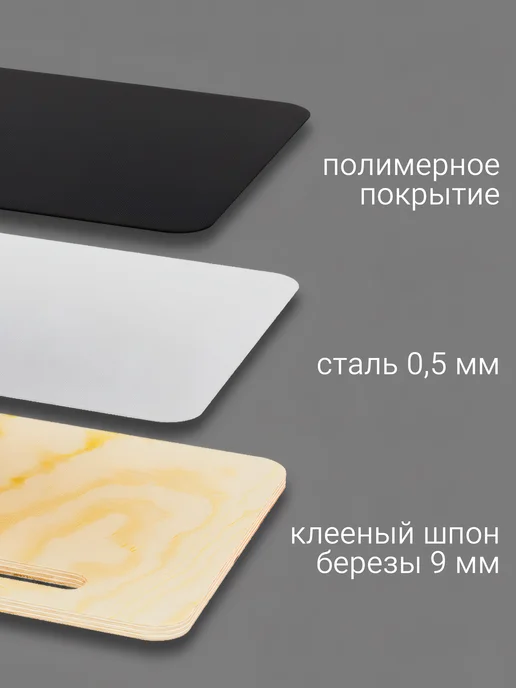 Доски для заметок Пура Меловая доска для заметок рисования маркером и мелом, черный, фото 3