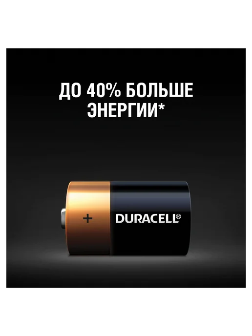 Батарейки DURACELL Basic D 2шт блист, MN 1300, 2 шт, фото 4