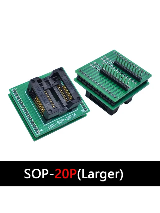 Нет бренда Программатор адаптер для IC SOP20 300MIL, 300MIL