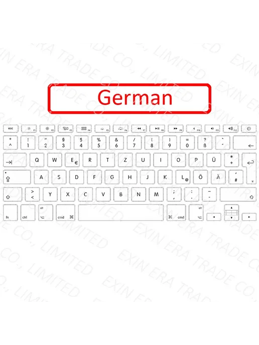 EXIN Клавиатура для Macbook A1534 German, для German
