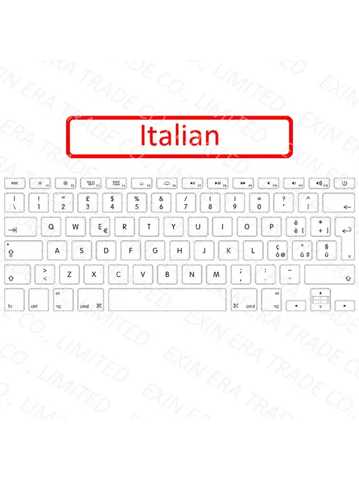 EXIN Клавиатура для Macbook A1534 German, белый