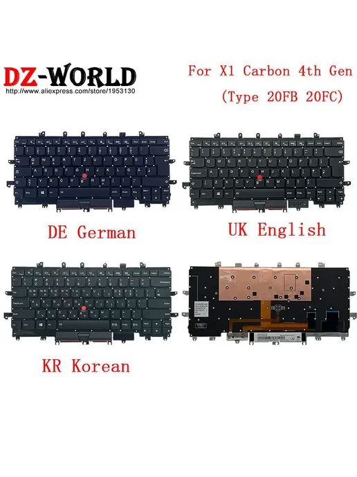 DZ-WORLD Сменная подсветная клавиатура для Lenovo ThinkPad X, желтый, фото 2