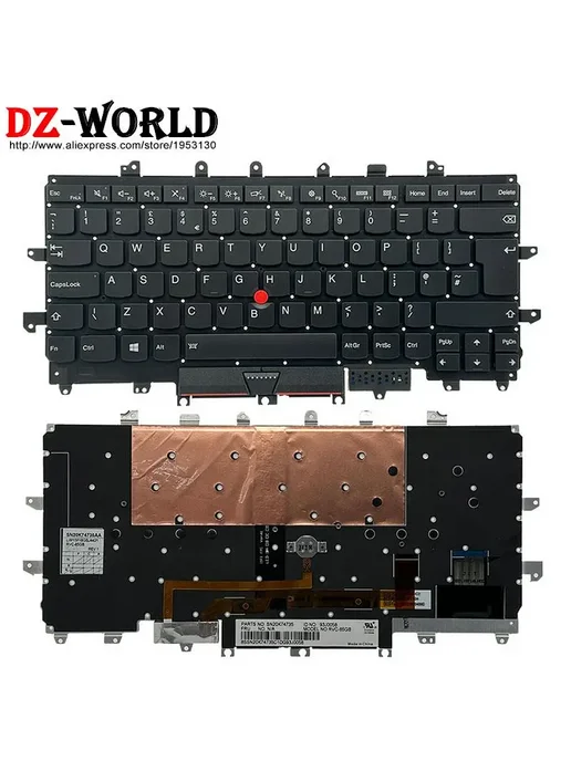 DZ-WORLD Сменная подсветная клавиатура для Lenovo ThinkPad X, желтый, фото 3