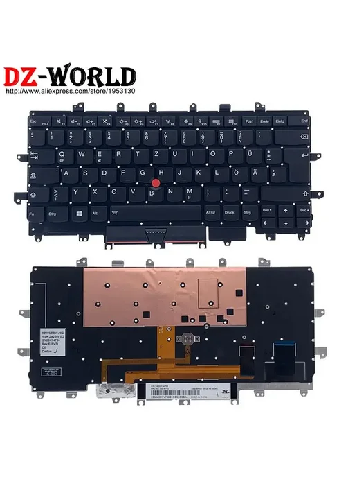 DZ-WORLD Сменная подсветная клавиатура для Lenovo ThinkPad X, желтый, фото 4