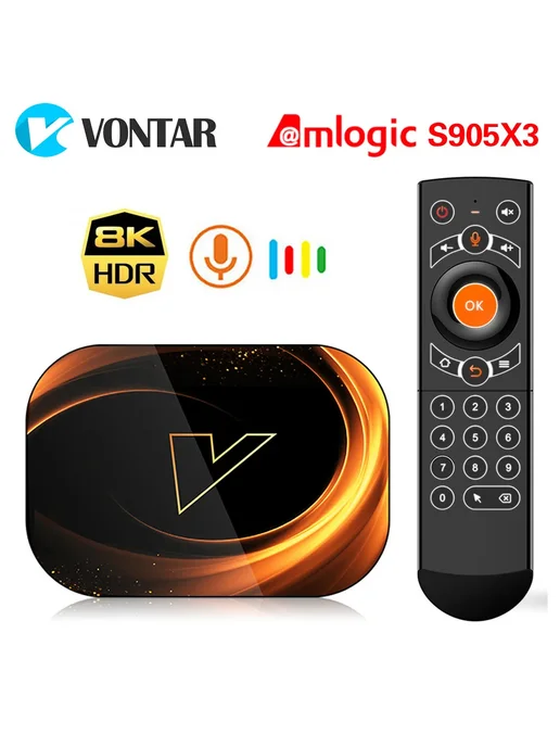 vontar X3 Smart TV BOX 4GB 128GB Европейская вилка, 4 ГБ, 128 ГБ, фото 2