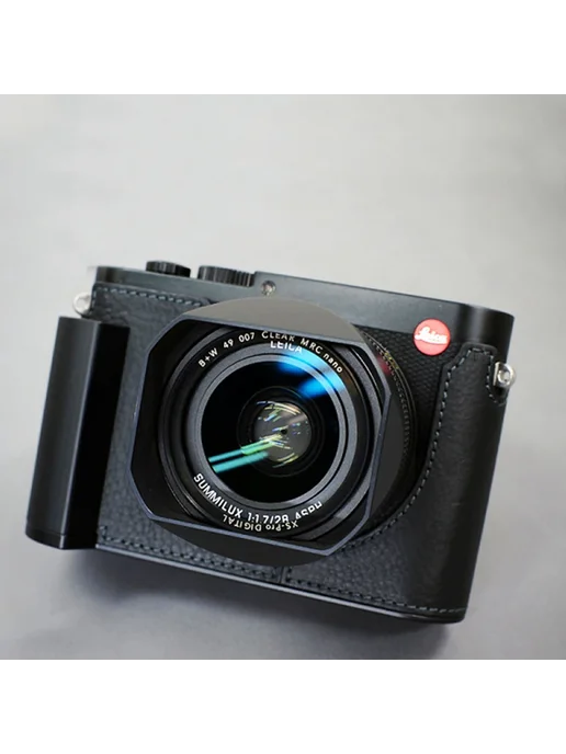 AYdgcam Кожаная сумка для Leica Q2 Q3 Black, Coffee