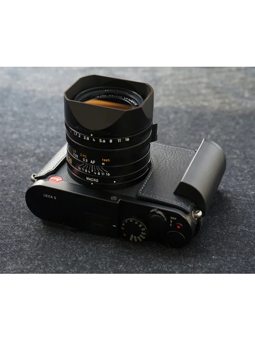 AYdgcam Кожаная сумка для Leica Q2 Q3 Black, Coffee, фото 3