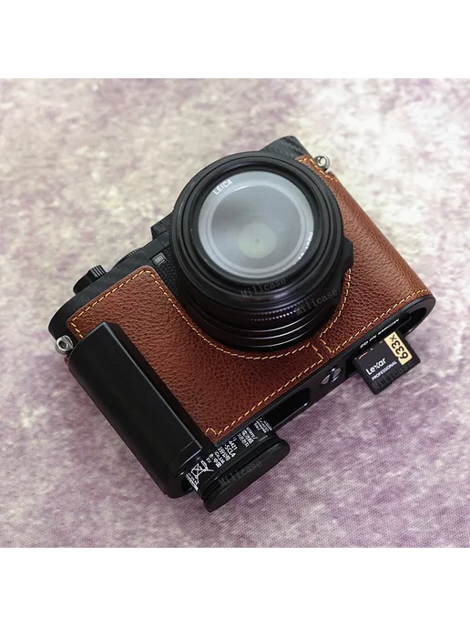 AYdgcam Кожаная сумка для Leica Q2 Q3 Black, Coffee, фото 5