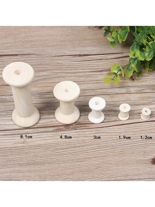 Нет бренда Деревянные катушки для вязания 3cm 10 шт, 10 шт, фото 2