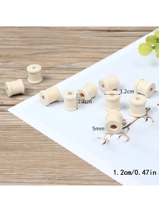 Нет бренда Деревянные катушки для вязания 3cm 10 шт, 10 шт, фото 3