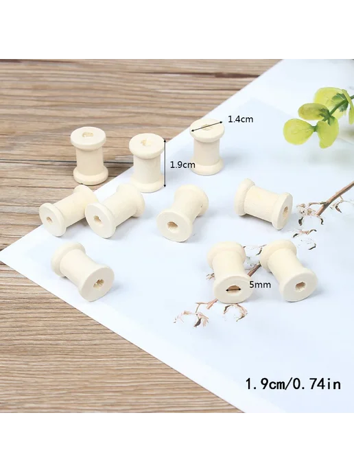 Нет бренда Деревянные катушки для вязания 3cm 10 шт, 10 шт, фото 4