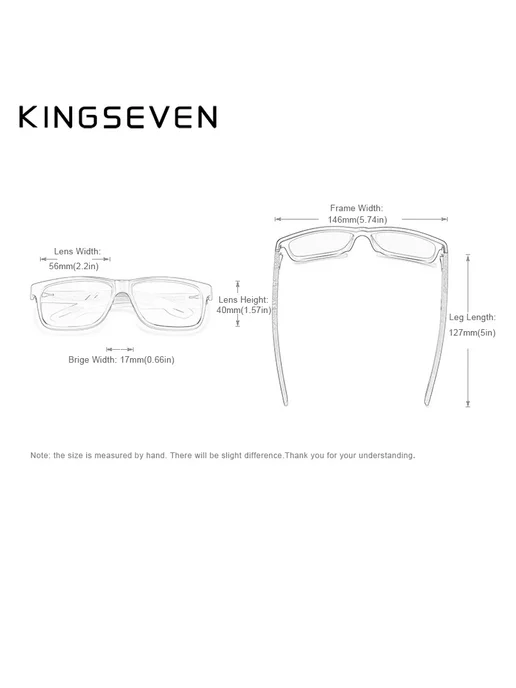 KingSeven Солнцезащитные очки 100% blue Orignal, синий, фото 4
