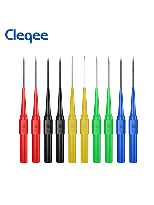 CLEQEE щупы для мультиметра, 10 шт, 5 цветов, 10 шт, фото 2