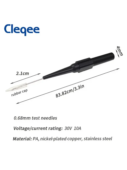 CLEQEE щупы для мультиметра, 10 шт, 5 цветов, 10 шт, фото 7