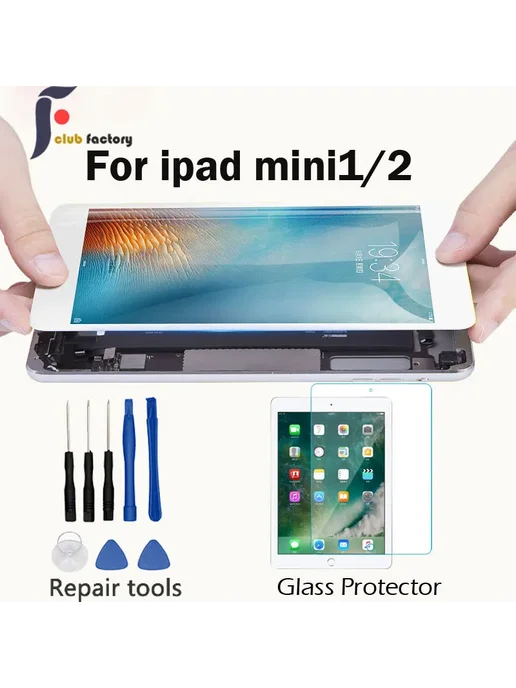 Нет бренда Сенсорная панель для iPad mini 1 2 White Original, черный, фото 2