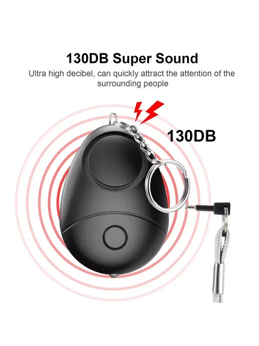 Нет бренда Сирена для самообороны 130 дБ Black, фиолетовый, фото 2