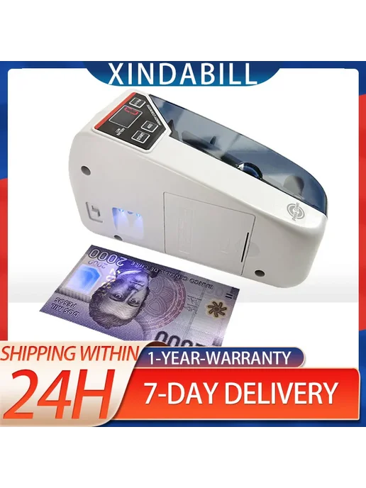 xindabill мини счетчик банкнот V30 with UV light США, вариант, фото 2