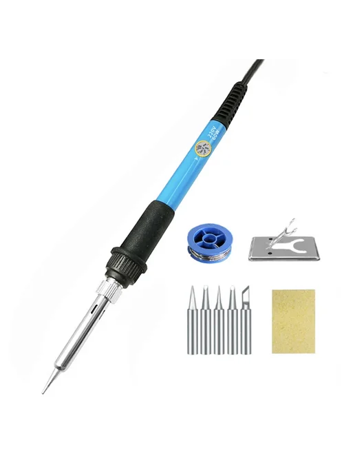 Нет бренда Электрический паяльник Lefavor 936 60 Вт США, 60W blue4, 60 Вт, 60 Вт