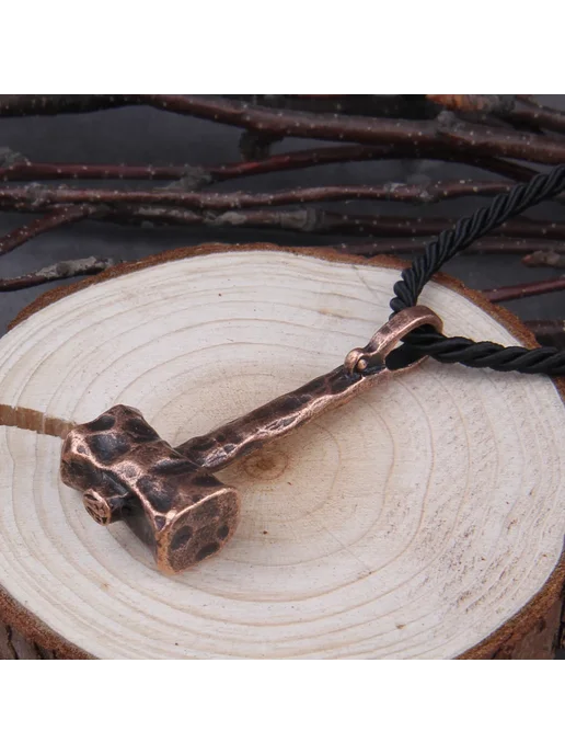Vikings Jewelry Ожерелье Leather Chain 50 см, черный, фото 6