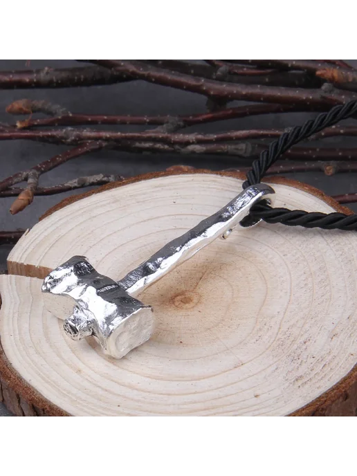 Vikings Jewelry Ожерелье Cotton Chain 70 см, с молотом Тора 50