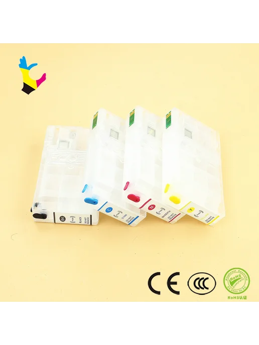 DGYCJLFP Многоразовые чернильные картриджи для Epson WP-4000, черный, фото 4