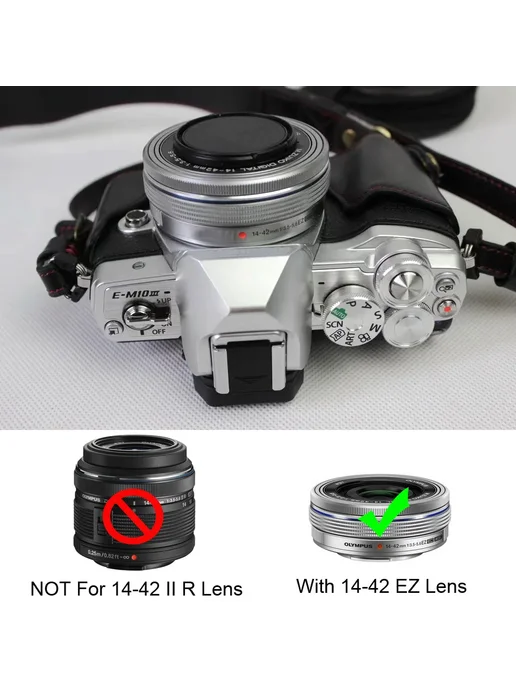Cozyshot HQ Синтетическая кожа Чехол для Olympus OM-D E-M10 Mark IV Ч, черный, фото 3