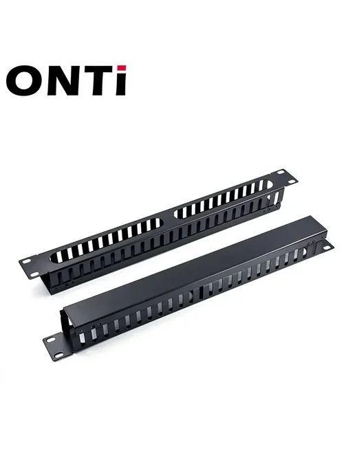 Нет бренда Металлический органайзер для кабелей ONTi 24 slot, черный, фото 4