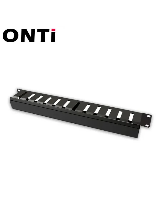Нет бренда Металлический органайзер для кабелей ONTi 24 slot, черный, фото 5