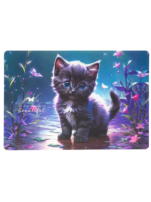 deVENTE Коврик настольный 3D "Красивый кот" 43x29 см пластик, 43x29 см