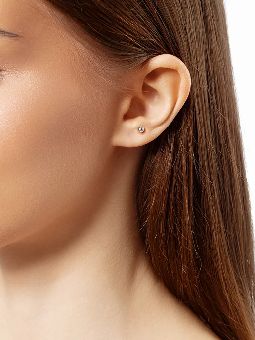 Europe Jewellery Штанга пирсинг серебро септум лабрет хеликс позолота, серебристый, фото 6