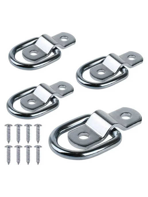 4шт 3 8 Heavy Duty D Rings для Tie Down 2400LBS, 4 шт