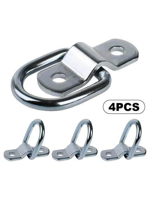 4шт 3 8 Heavy Duty D Rings для Tie Down 2400LBS, 4 шт, фото 6