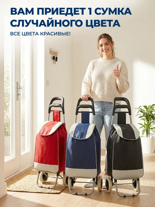 GT Сумка тележка на колесиках хозяйственная 30 кг 28 л, 30 кг, 28 л, фото 2