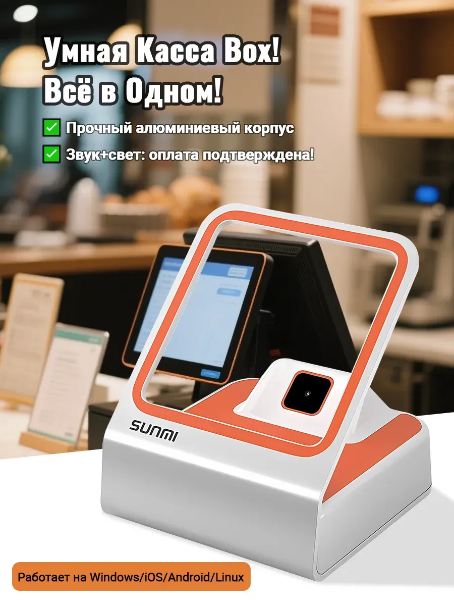 Сканер штрих кода 2D USB для кассы SUNMI NS010