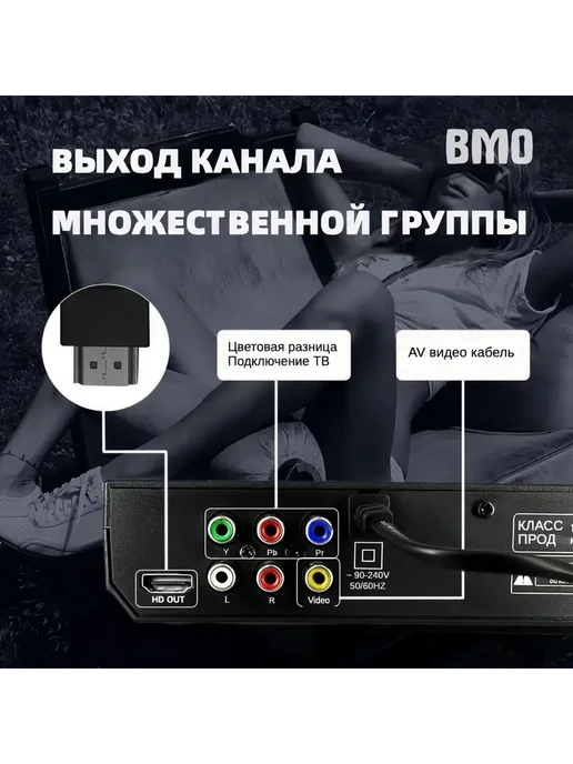 DVD-плеер, поддерживает чтение через USB,черный, черный, фото 6