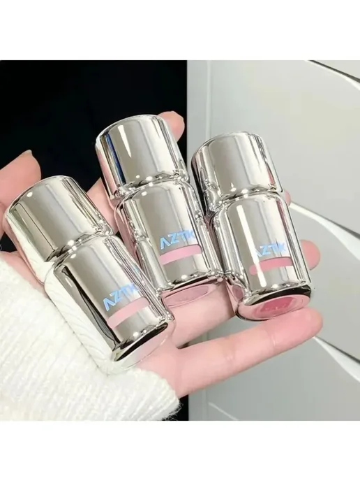 Жидкие румяна AZTK JC01 + ПОДАРОК кисть и спонж, розовый, фото 7