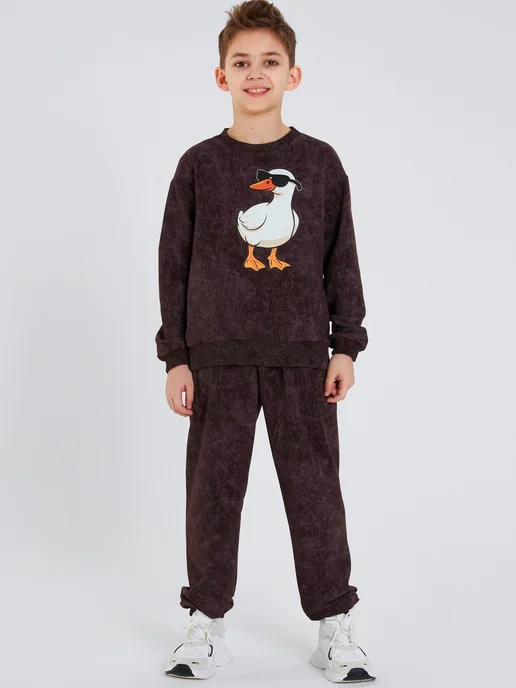 Jambo wear Спортивный костюм детский, коричневый, фото 2