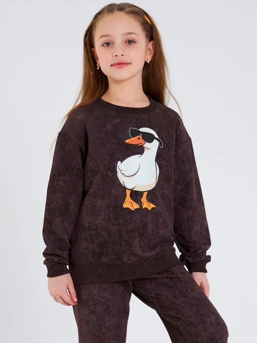Jambo wear Спортивный костюм детский, коричневый, фото 3