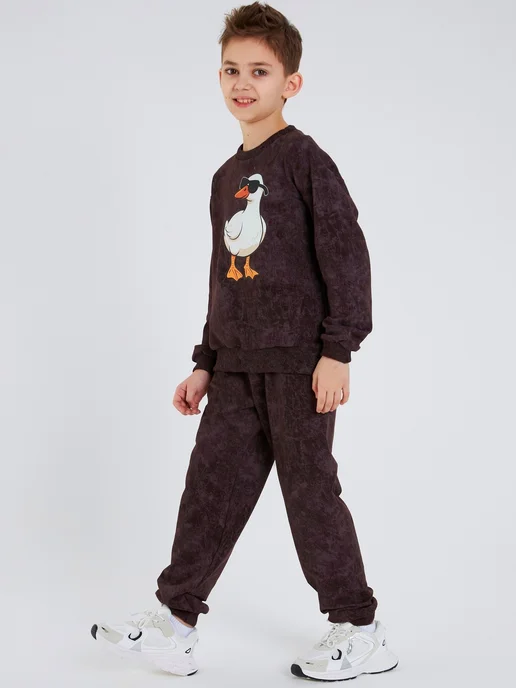 Jambo wear Спортивный костюм детский, коричневый, фото 6