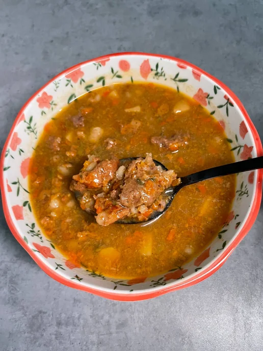 Мясной запас Консервы готовый суп в банке рассольник 3 шт*340 г, 3 шт, 340 г, фото 3