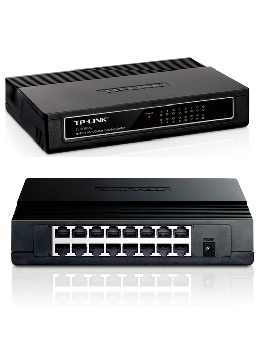 TP-link Коммутатор TL-SF1016D неуправляемый 16 портов 10 100Мбит с, вариант, фото 6