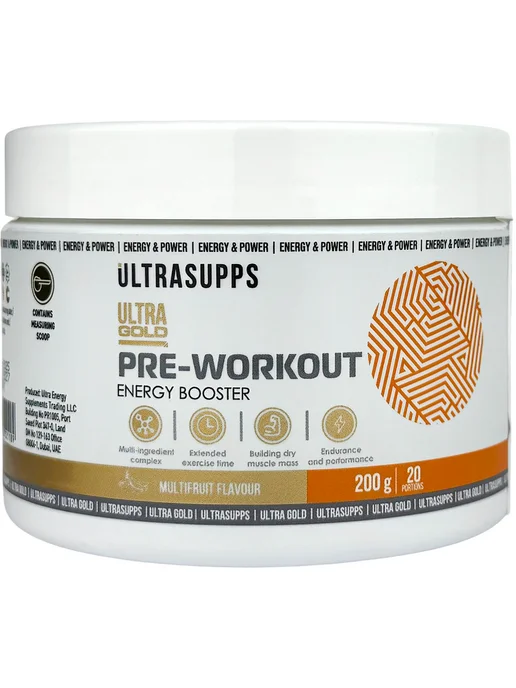 UltraSupps Предтренировочный комплекс в порошке «Мультифрукт», 200 г, 200 г, фото 8